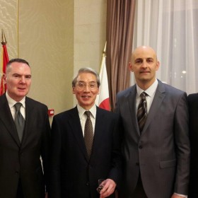 ČLANOVI NAŠEG UPRAVNOG ODBORA NA PRIJEMU KOD JAPANSKOG VELEPOSLANIKA