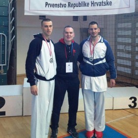 DVIJE SREBRNE MEDALJE ZA SOKOLE NA PRVENSTVU HRVATSKE ZA SENIORE U KARATE BORBAMA